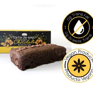 Torta de sagú con chocolate